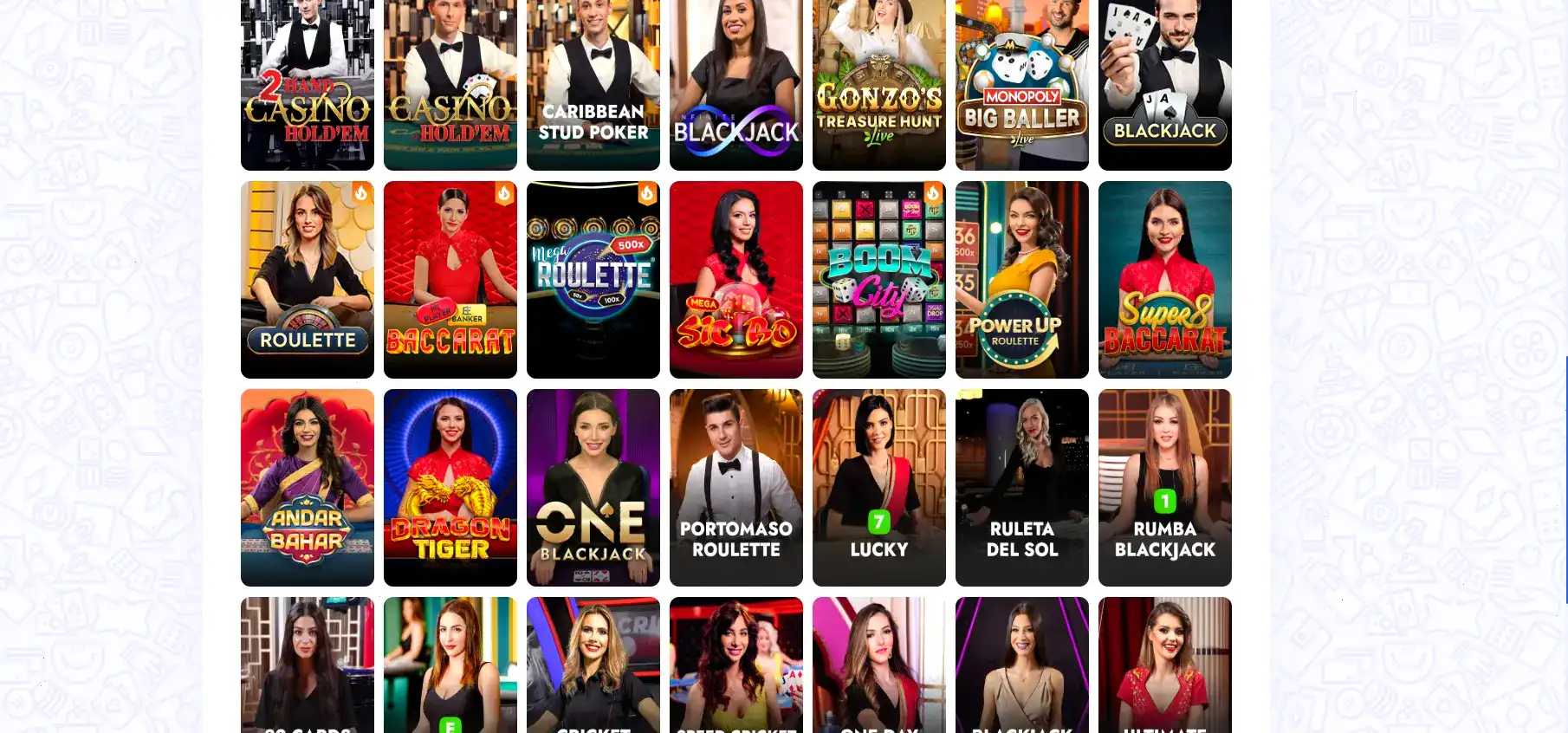 Игровой интерфейс Lakiworld casino с живыми дилерами